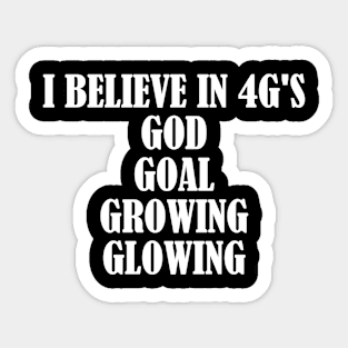 I believe motivational t-shirt gift idea Sticker